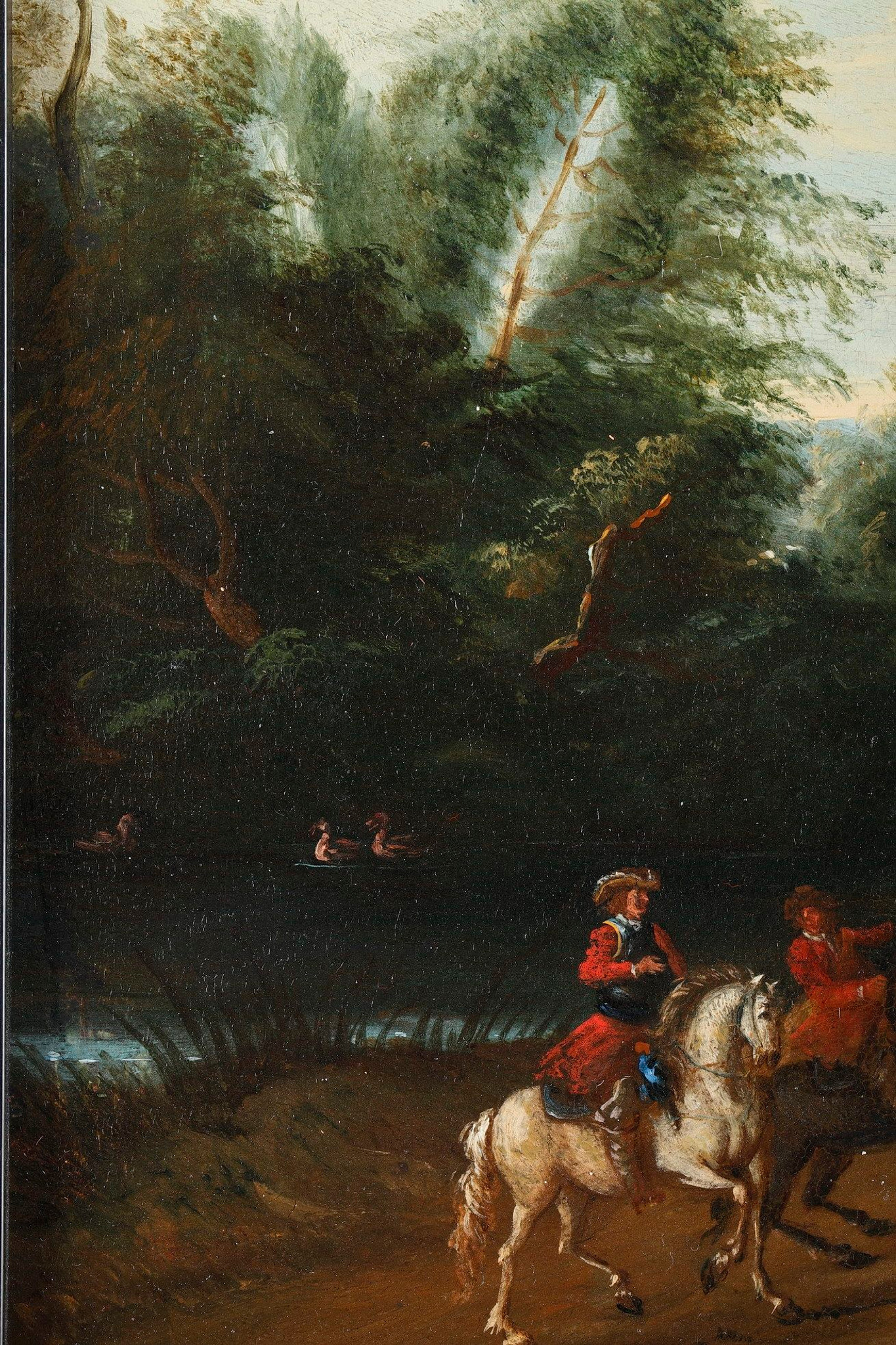 Paysage en huile, 18e siècle