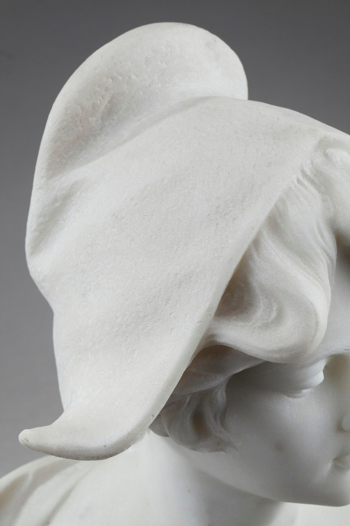 Sculpture buste Cosette, époque 19e