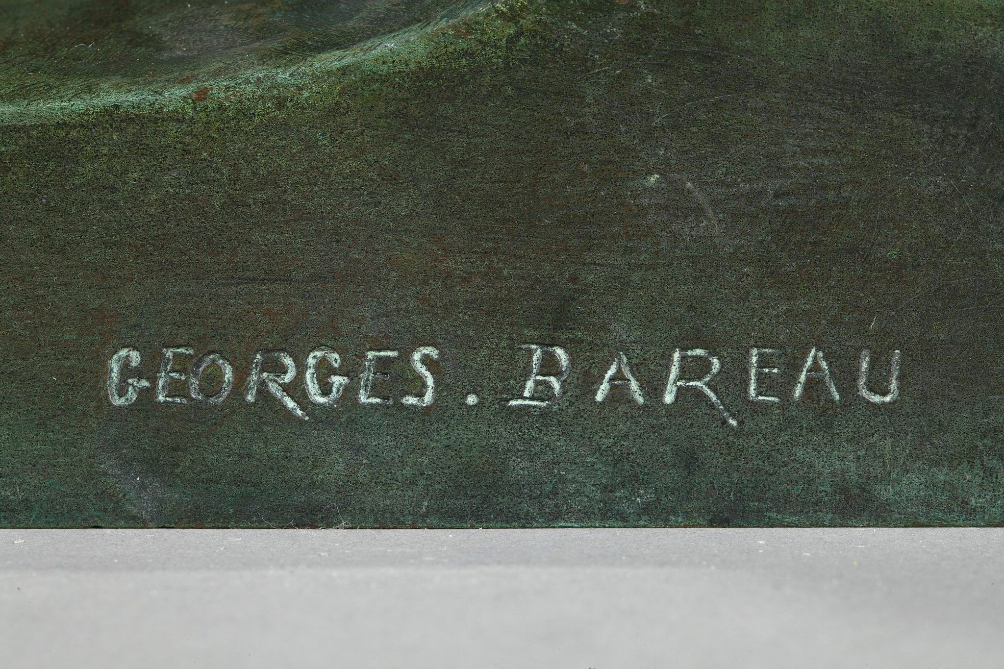 BRONZE "ALLEGORIE DE L'HISTOIRE" DE GEORGES BAREAU (1866-1931), FONTE BARBEDIENNE
