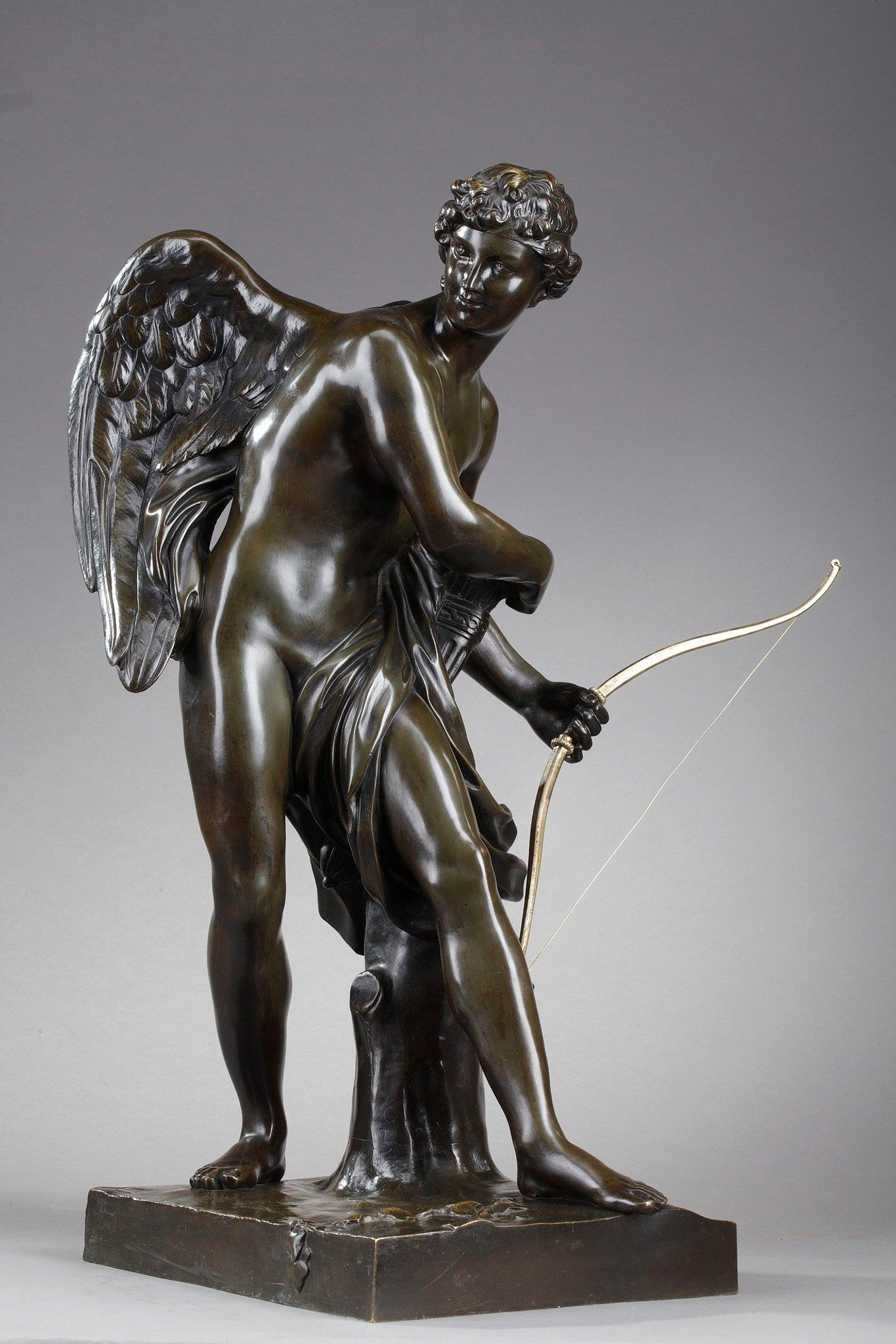Statuette en bronze Cupidon