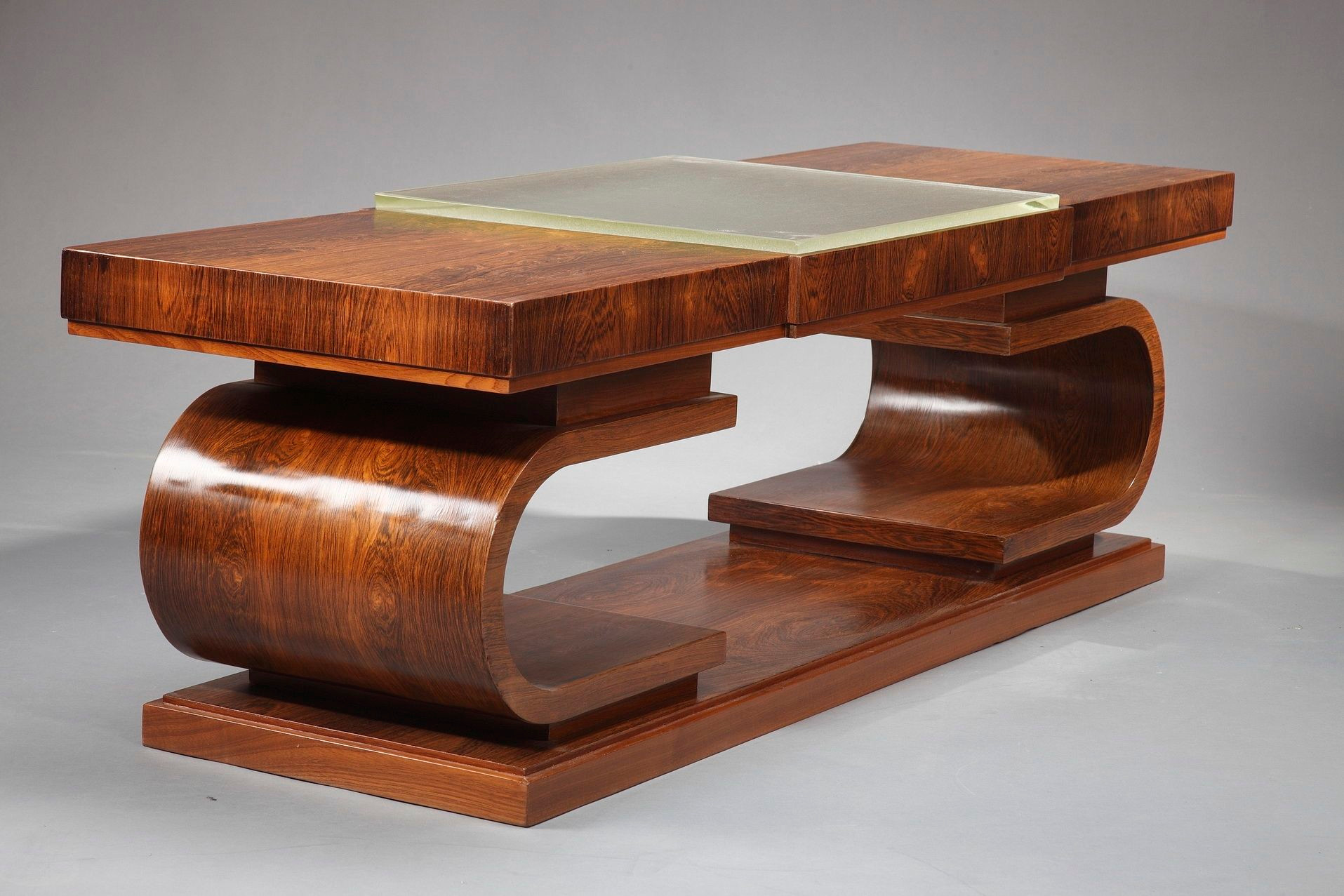 Table basse Art Déco en palissandre