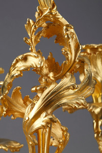 Paire de bougeoirs style Louis XV