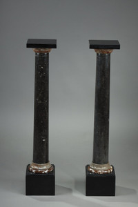 Paire de sellettes colonnes