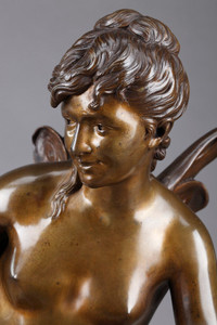 Sculpture en bronze à patine médaille