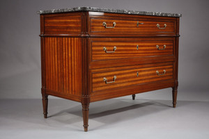 Louis XVI style mahogany chest of drawers