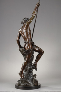 Fisherman sculpture