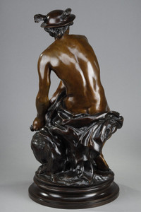 Sculpture en bronze mordoré
