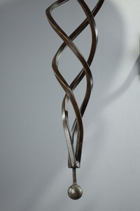 Wrought-iron 20th-century design luminaire