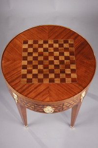 Table bouillotte Louis XVI en bois