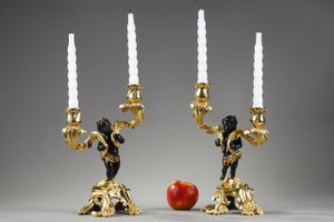 Rocaille-style candelabra