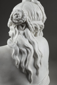 Marble bust after Houdon