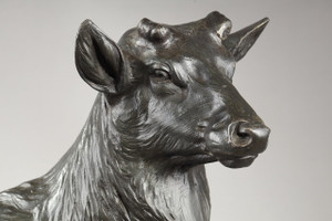 Bronze animal signed Paillet, 20th century