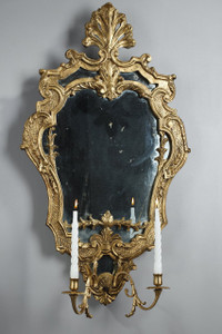 Bronze mirrors with light arms