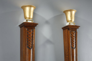 Wall-mounted column lamps