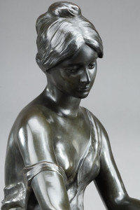 Statue en bronze d'époque Art Nouveau