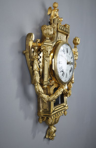 Large gilt bronze cartel, Jacques Panier