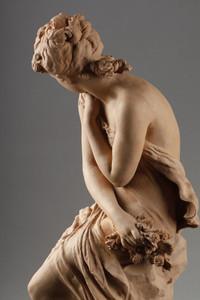 Young woman in terracotta