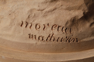 Sculpture en terre cuite "Le Printemps", signée Mathurin Moreau