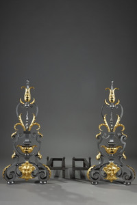 Pair of andirons