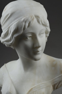 Sculpture of a young woman