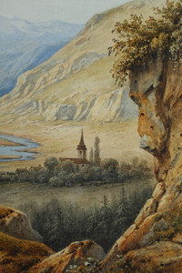 19th-century watercolor paintings