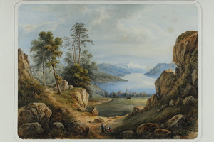 Two watercolors signed by François-Jules Collignon (1811-1846).
