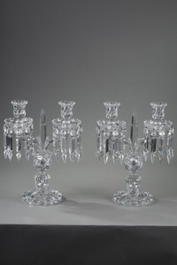 Crystal candlesticks