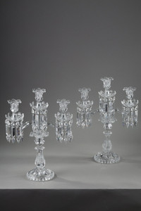 Paire de chandeliers Baccarat