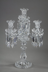 Pair of crystal girandoles