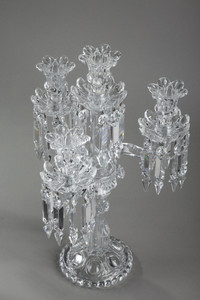 Paire de candélabres en cristal de la maison Baccarat