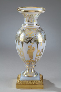 Charles X opaline vase, 19th century