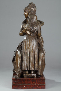 BRONZE AFTER THE SELF-PORTRAIT OF MADAME VIGEE-LEBRUN WITH HER DAUGHTER, JULIE