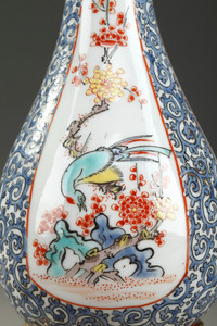 ANTIQUE PERFUME BOTTLE: OPIUM VIAL IN PORCELAIN AND ENAMEL, MANUFACTURE SAMSON