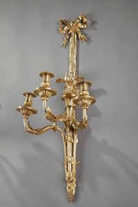 PAIR OF LARGE SCONCES IN THE LOUIS XVI STYLE