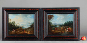 Pair of 18th century panels