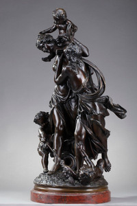 Statue en bronze Bacchantes