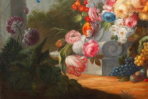 Large panel Flowers and fruit