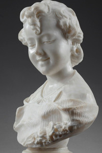 Buste de jeune fille, XIXème siècle