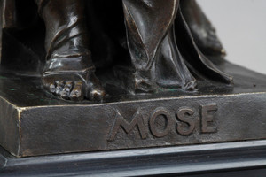 Encrier XIXe siècle illustrant "Moïse"