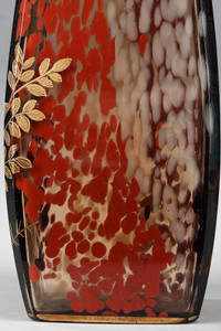 Vase à fleurs en verre Art nouveau