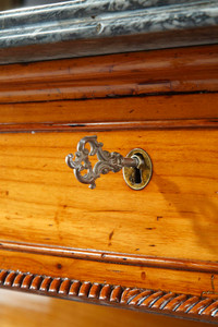 LARGE CHERRYWOOD CONSOLE, 19TH CENTURY