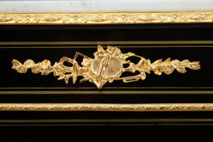 Sideboard decorated with gilded bronzes