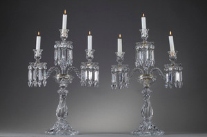 Baccarat crystal candlesticks