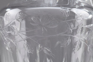 Carafe in chased crystal
