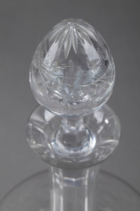 Crystal ewer and carafe set