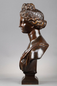 Buste en bronze par Devee fondeur