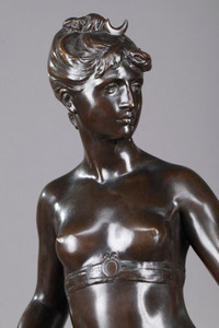Sculpture en bronze patiné