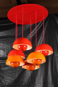 ORANGE AND RED PANTON SUSPENSION