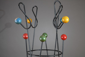 CLE DE SOL" COAT RACK IN METAL, ROGER FERAUD