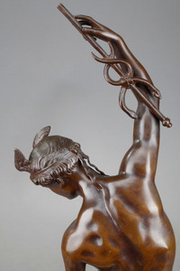 Ancien bronze Mercure, XXe siècle